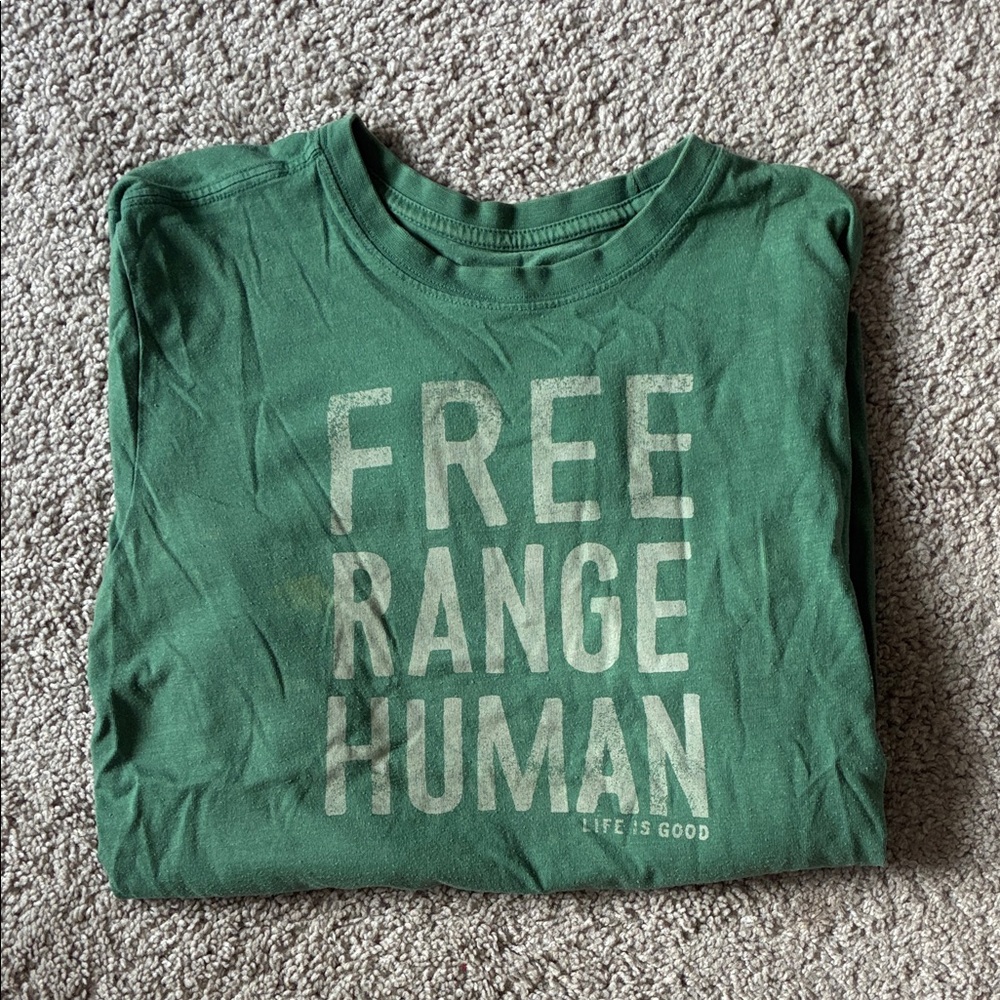 Life Is Good Forest Green Long Sleeve Tee
